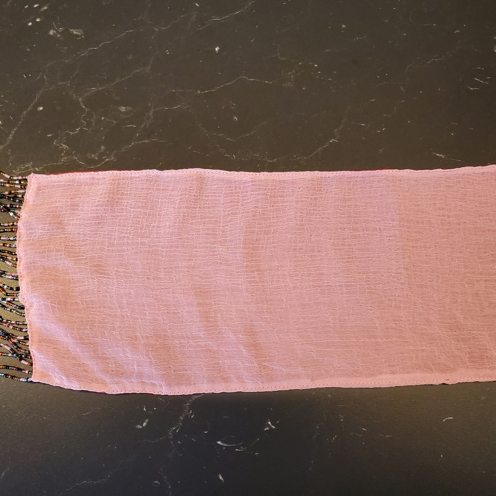 Vintage Beaded Sequence Scarf - Picture 4 of 5